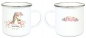 Preview: ♥ zauberhafte Tasse Emailletasse romantisches Pferd Blumen Boho Name,  Wunschname, KITA Kindergarten, Einschulung, Dankeschön, Abschied, Jubiläum, Geschenk, Becher von Lüttentüddel